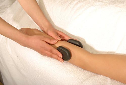 Master Massage Large Flat Ovular Basalt Hot Stone Massage 8piece Pack 3" X 2X 1rock, for Professional, Spa, Massage Therapy, Relaxation,1 Count,Black - Image 5