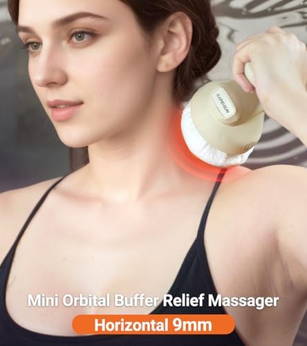 Prime Handheld Mini Orbital Therapy Massager - Rotating & Vibrating Deep Tissue Massager, Adjustable Multi-Speed Trigger Point Massage Tool for Body Pain Relief, Portable Muscle Recovery Gift - Image 5