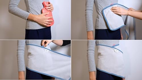 Remedic Reusable Self-Adhesive Wrap (55" x 10") – Wide Fabric Holder for Hot or Cold Packs – Secure Fit for Abdomen, Back, Stomach, Menstrual Comfort – Washable, Cuttable, Easy to Use for Seniors Too - Image 3