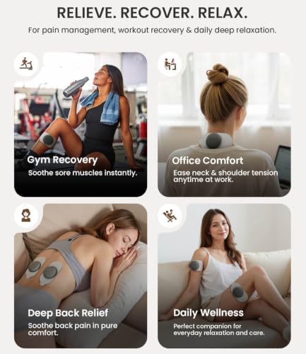 Wireless TENS Unit Muscle Stimulator, App-Controlled Deep Tissue Muscle Stimulator with 18 Massage-Inspired Modes for Pain Relief, Soreness, Back, Shoulders, Arms & Legs - Image 4