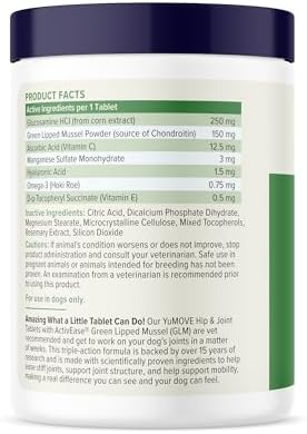 YuMOVE Dog Hip & Joint Supplement, Regular Strength 120 Chewable Tablets - Image 2