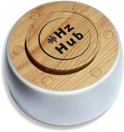 Solfeggio Frequency Sound Machine — 432 Hz, 528 Hz & 10 Healing Frequencies + White Noise | Portable Frequency Generator for Healing, Sleep, Meditation & Stress Relief | 15 Calming Sounds by HzHub