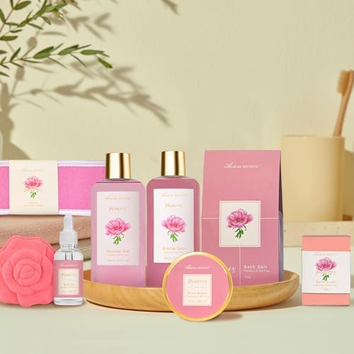 Gift Basket for Women, 9pcs Bath and Body Gift Basket Bath Set for Women - Image 3