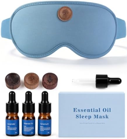 MUSICOZY Aromatherapy Sleep Mask Essential Oil Diffuser 3D Blackout Design by MUSICOZY