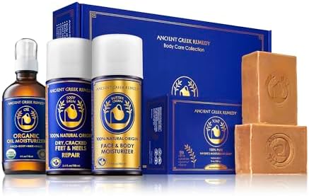 Organic Lavender Scented Skin Care Gift Set for Women, Birthday & Christmas by AncientGreekRemedybyBlissofGreece
