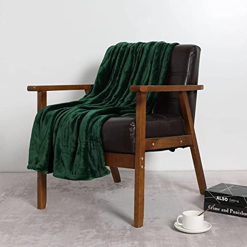NANPIPER Fleece Blankets, Super Soft Flannel Fuzzy Blanket for Couch, Luxury Cozy Lightweight Microfiber Dog Blanket-Throw Size,Olive Green - Image 5
