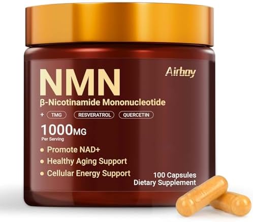Airboy NMN Supplement 1000mg, 4-in-1 NAD+ Supplement by Airboy