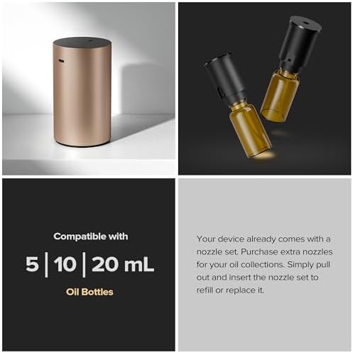 Airversa ADX Waterless Essential Oil Diffuser Starter Kit, Titanium - Image 5