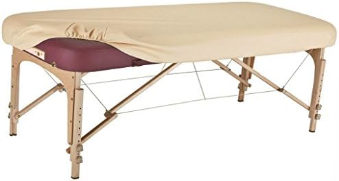 Therapist's Choice® Durable Fitted PU Vinyl leather Protection Cover for Massage Tables (Massage Table not included) (Creme (Beige)) by Therapist%27s+Choice