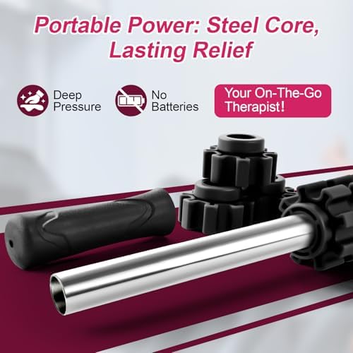 ZanLLW Muscle Roller Stick, Muscle Roller, Liposuction Massage Roller for Lymphatic Drainage, Massager Stick for Relief Muscle Soreness, Trigger Points, Help Exercise Runner Legs, Back Recovery - Image 4