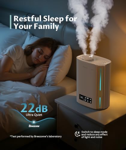 BREEZOME 6L Humidifier for Bedroom Large Room Smart Humidistat Control - Image 4