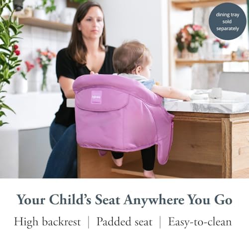 Inglesina Fast Table Chair - Award-Winning Convenient Baby High Chair - Use at Most Tables or Restaurants Without Leaving Scratches (Fuchsia Pink), 14x17x11 Inch (Pack of 1) (AY90F6FUXUS/D) - Image 2