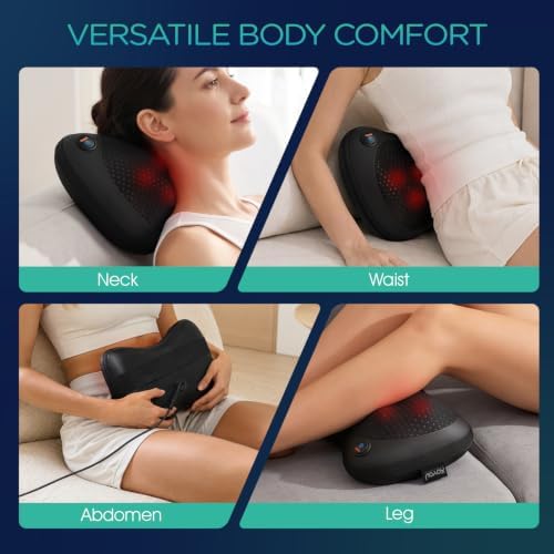VOYOR-HEALTH Shiatsu Neck and Back Massager with Heat for Home, Car, Office - Image 4