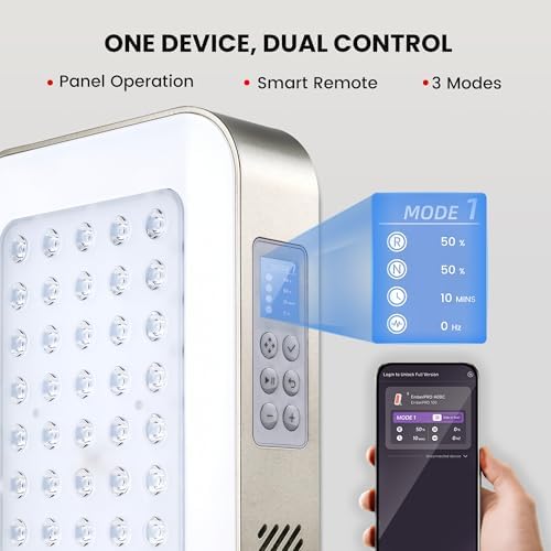 EmberTouch 115W Red Light Therapy Panel, 660nm 850nm Infrared Device - Image 4