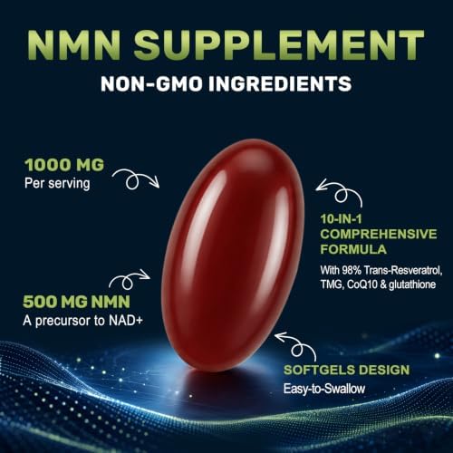 NMN Supplement Complex 1000mg Per Serving, 150 Softgels - Image 4
