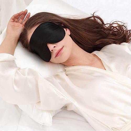 Alaska Bear Mulberry Silk Sleep Mask, Cool and Smooth (Original Black) - Image 5