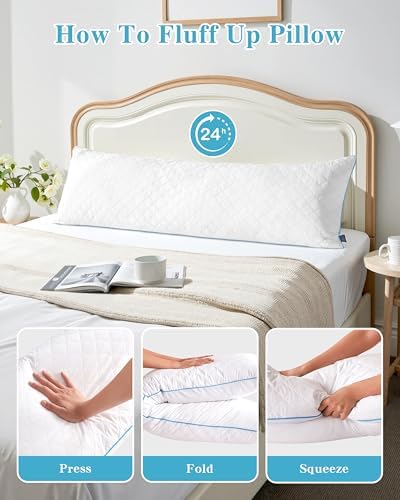 YZ HOME Long Body Pillow for Adults - Firm Body Pillow Insert - Image 7