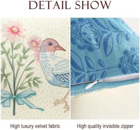 patdrea Designer Velvet Throw Pillow Cover,Set of 2,12"x20"-MontebourgC - Image 5