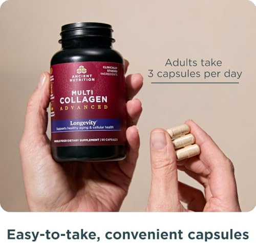 Ancient Nutrition Hydrolyzed Multi Collagen Advanced Capsules, Longevity - Image 5