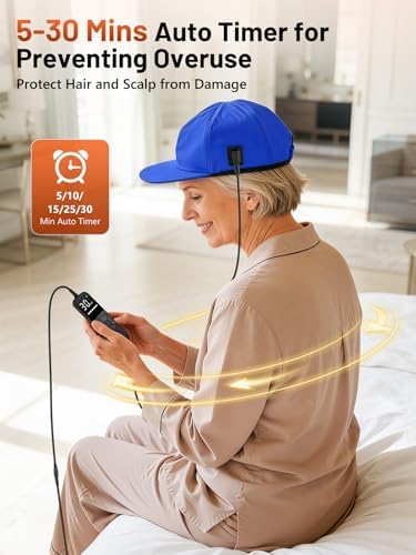 RELEXNOW Red Light Therapy Cap for Hair with Upgraded 180 Tri-Chip LEDs - Image 7
