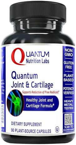 Quantum Joint & Cartilage Support Supplement - for Men & Women, Joint Mobility and Muscle Health, Cartilage Repair, Gluten Free, Plant-Sourced, Non-GMO - 90 Capsules by Unknown