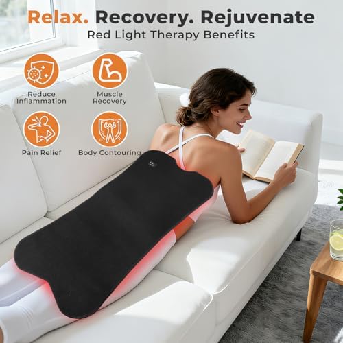 Red Light Therapy for Body, Eligible Red Light Therapy Pad, Dual Chip Grade (660nm & 850nm) Light Therapy Mat with Timer Remote Control, 31.5''×14.2'' - Image 4