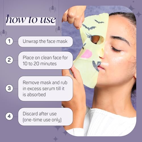 SpaLife Beauty Halloween Face Mask Hauntingly Chic Bundle | Korean Facial Masks | Boos Basket Ideas Face Mask Set | Halloween Gifts for Women & Teens | Facial Sheet Masks | 8 Pack - Image 6