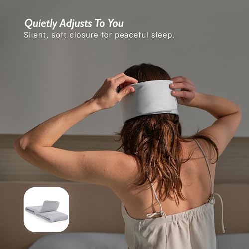 Breescape Cooling Eye Mask, Instant Cool-to-Touch Fabric with Silent Closure, Full-Coverage Light Blocking, Adjustable Soft & Breathable Design for Ultimate Sleep Comfort, Comes with Travel Bag - Image 6