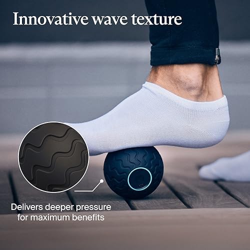 Therabody WaveSolo - Handheld Bluetooth Enabled Massage Device, Ultra Portable Vibration Therapy Ball w/QuietRoll Technology & 3 Customizable Vibration Frequencies - Image 6