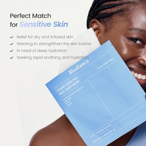 BIODANCE Hydro Cera-nol Real Deep Mask, Hydrating Overnight Hydrogel Face Mask, Moisturizing, Redness Reducing, Quick Soothing, After Sun Care, Sunburn Relief, Korean Skin Care |1.19oz(34g) x4ea - Image 6
