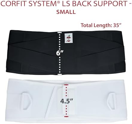 CorFit Back Brace for Lower Back Pain Relief & Lumbar Support Belt, BK, S - Image 6