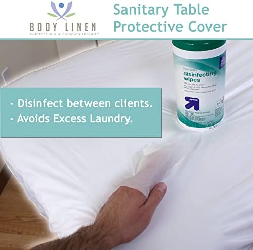 Body Linen Protective Massage Table Cover - Reusable Massage Table Barrier with Wipe Clean Surface. Waterproof PUL Material, Machine Washable. Protect Table, Warmer and Pad - Image 4