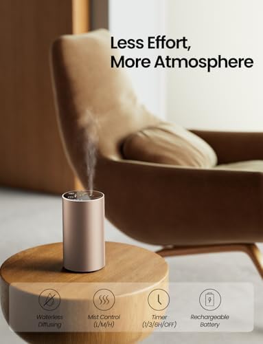 Waterless Essential Oil Diffuser, Car Scent Diffuser, Desert Titanium - Image 2