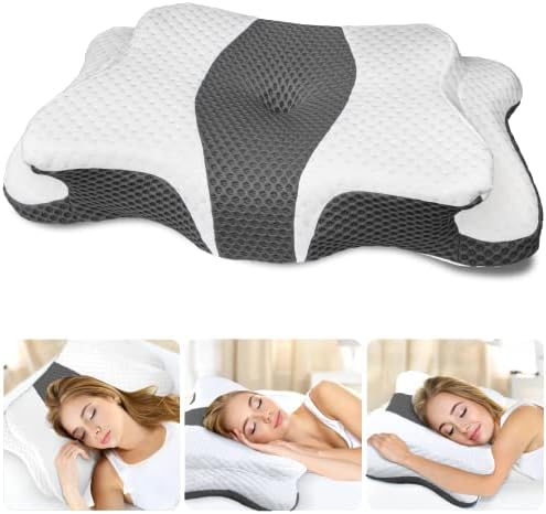 CHxxy Memory Foam Pillows, Cervical Pillow for Neck & Shoulder Pain Relief by CHxxy