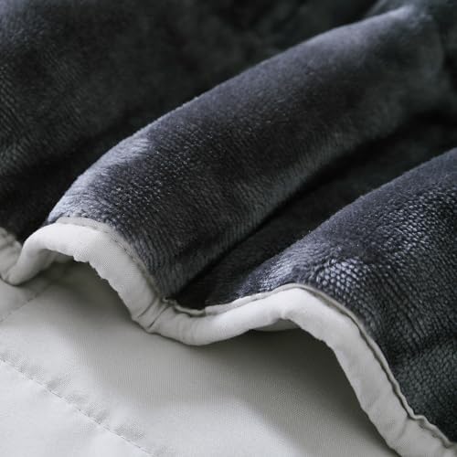 MOTRIP Soft Weighted Blanket, Light Grey, 60 * 80 20LBS - Image 7