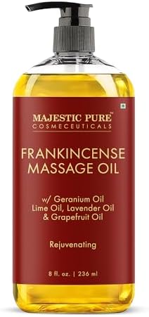 Majestic Pure Frankincense Massage Oil, Aromatherapy Body Oil, 8 Fl Oz by BeautyandPersonalCare
