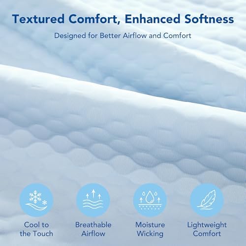 Deconovo Cooling Blanket Twin for Hot Sleepers, Lightweight Comforter - Image 4