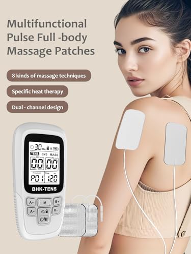 24 Modes TENS EMS Unit for Pain Relief, Muscle Stimulator Machine with 8 Reusable Electrode Pads - FDA Cleared 3-in-1 Device, 40 Intensity Levels, 90 Min Timer, Back/Neck/Knee Therapy, Pulse 2-150Hz - Image 4