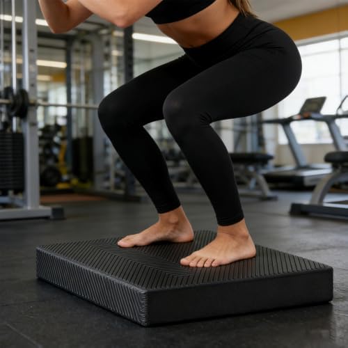 High-Density Balance Pad, Extra Large Balance Pad for Physical Therapy, TPU Foam Balance Board for Rehabilitation Stability Workout Knee and Ankle Exercise - Image 4
