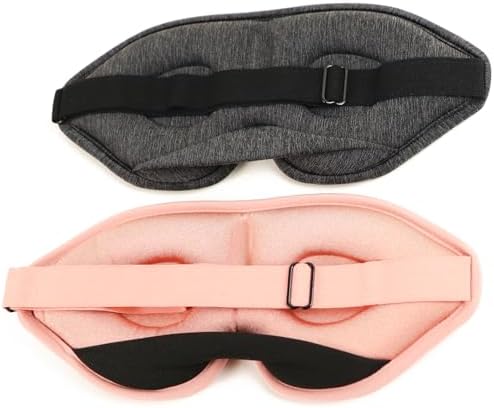 2 Pack Sleep Masks 3D Contoured Eye Mask for Sleeping by ToRhine