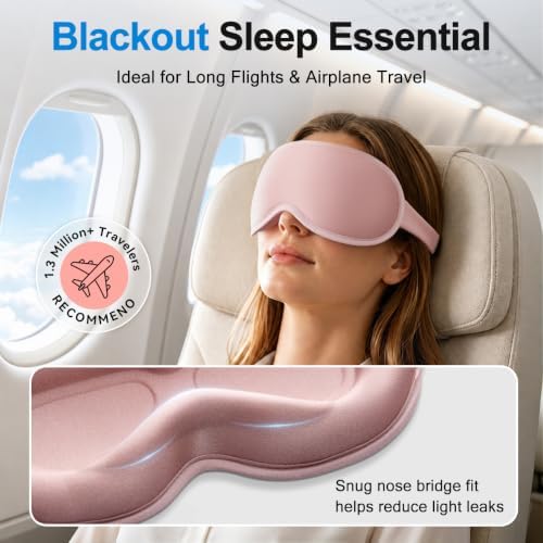 Facemoon Weighted Eye Masks for Sleep, 3D Blackout Sleep Mask for Women - Image 2