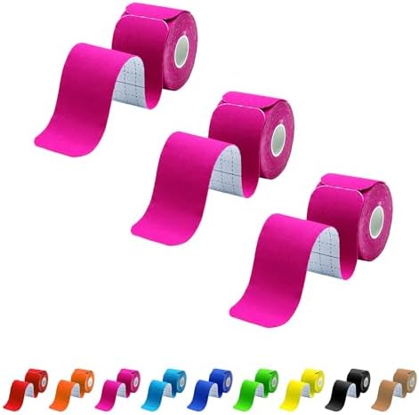 3 Pack Kinesiology Tape Precut, 60 Athletic Strips for Knee Shoulder by MUSEFITR