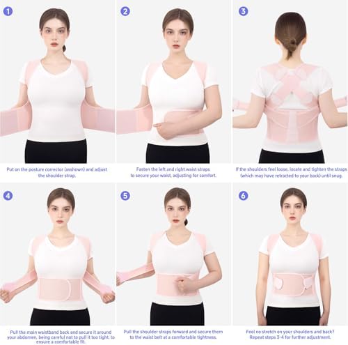Posture Corrector for Women Men Back Brace Support Straightener Scoliosis - Image 6