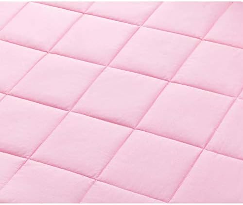 TONGDADA Kids Weighted Blanket | 40''x60'',7lbs | for Child Between 55-80 lbs | Premium Cotton Material with Glass Beads | Pink - Image 3