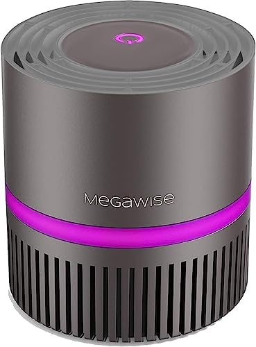 MEGAWISE H13 True HEPA Air Purifier, 3-Stage Filtration, Ultra Quiet 24dB by MEGAWISE