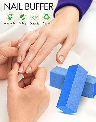 Maryton Nail Buffer Blocks, Fine 180/240 Grit for Natural Nails, 5 PCS - Image 3