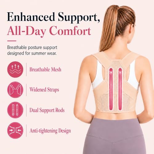 Lightweight Posture Corrector with Upper Back Brace for Women & Men - Image 4