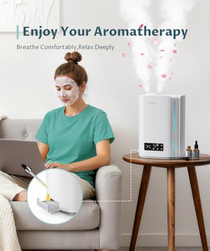 BREEZOME 6L Humidifier for Bedroom Large Room Smart Humidistat Control - Image 5