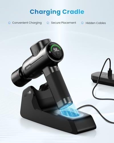 RENPHO Active+ Thermacool Deluxe Massage Gun, Charging Stand, Heat and Cold - Image 5