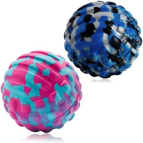 Deep Tissue Massage Ball for Exercise & Recovery - SGS Certification - Targets Back, Shoulder, Legs&Feet - Relieves Muscle Knots, Joint Pain&Tightness, Pressure Point Therapy- Myofascial Release Ball by -Movementislife-